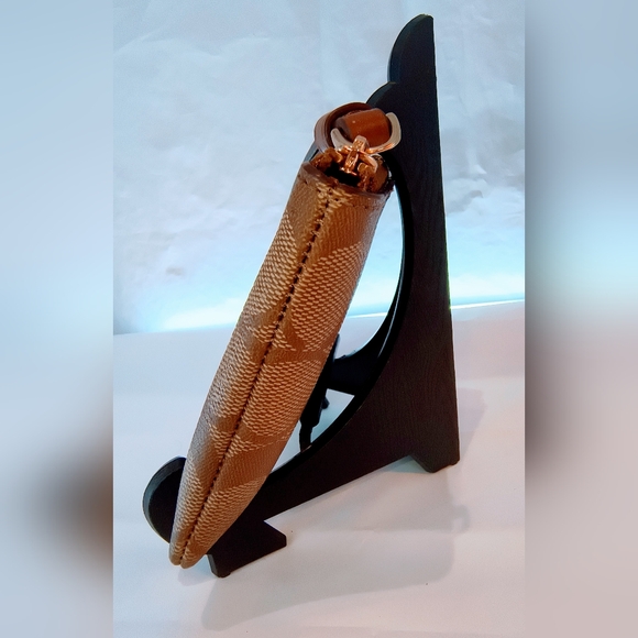 NWT COACH Corner Zip Wristlet in Signature Canvas, Khaki &Saddle Brown, F58035 - Picture 4 of 14